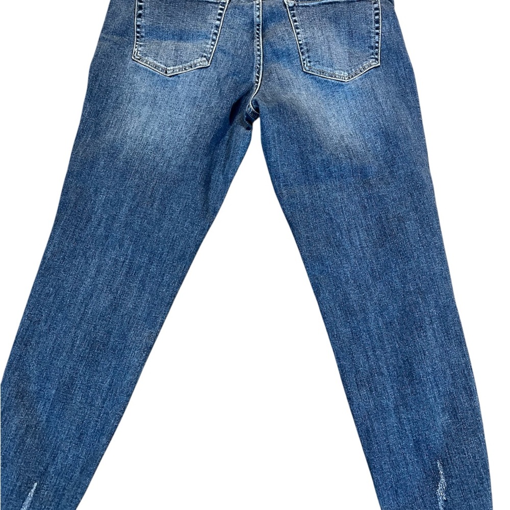 TNR Blue Denim Jeans High Waist and Cropped - Picture 3 of 5